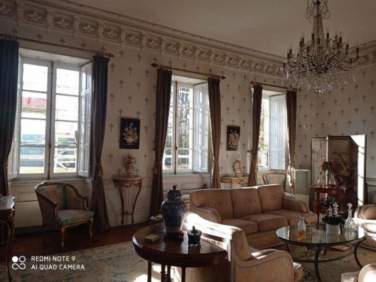 Magnifique salon du 19e dans un château du Béarn