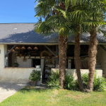 Maison de maître à vendre proche Nay Pau, 214 m², XIXème siècle, parc 2 875 m², piscine, garage, charpente d'époque. Village béarnais calme.