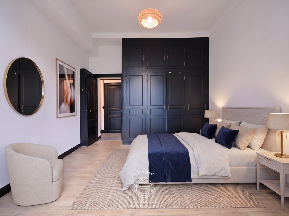 Appartement bourgeois Pau centre-ville, 170 m², immeuble 1880, parquet d’origine, bow window